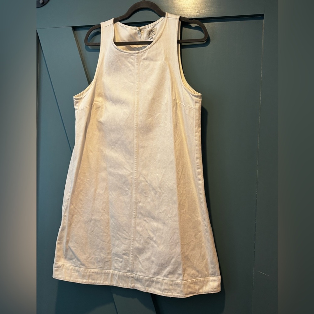White Denim Tank Dress